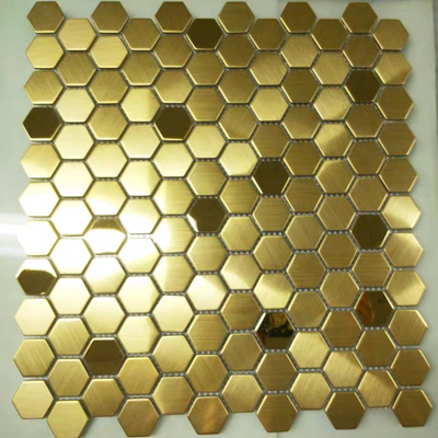 Modern Sapphire Metal Mosaic Wall Tile Popular Factory Price Hexagon Stainless Steel China