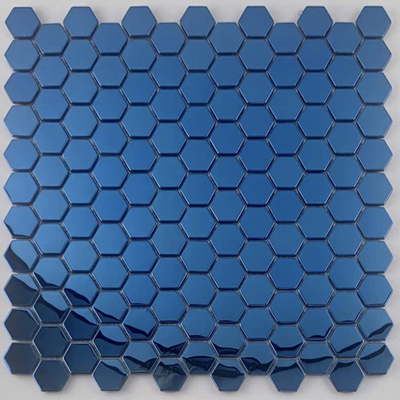 Modern Sapphire Metal Mosaic Wall Tile Popular Factory Price Hexagon Stainless Steel China