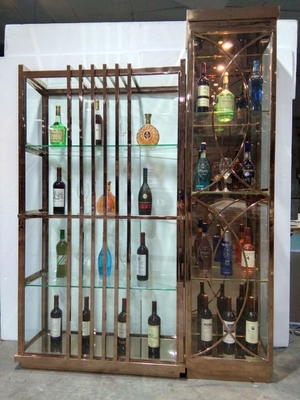 Colored Custom Design Dood Quality Stainless Steel Wine Cabinet