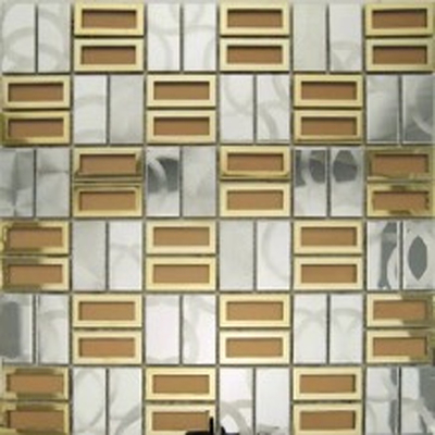 Natural Shell Granite Mosaic Tile Display Stand Tile Sticker Sheet
