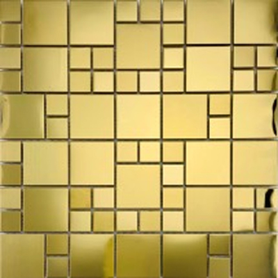 48*48MM  Beautiful Stainless Steel Square Metal Mosaic For Decorating Home Hotel Dinning room
