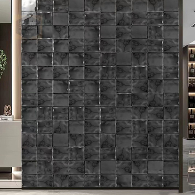 North America Silver Green Blue Brown Black Square Water Flow Ripple Stainless Steel Mosaic Tile for hotel decoration