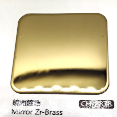 200 Series 300 Series 400 Series Decorative Colored Stainless Steel Sheet Mirror Zr-Brass 8k