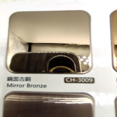Bronze Color 8K 10K Mirror polished Finish 304 Stainless Steel Sheet For Shopping Mall Decoration