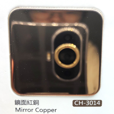Colored Stainless Steel Plate With Mirror Finish  8k Red Copper In Multiple Colors For Decoration