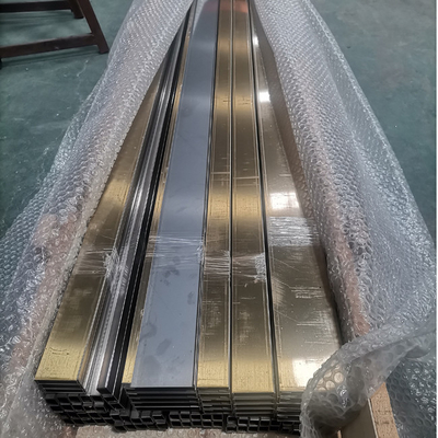 Ss201 304 316L Factory Custom Chrome Tawny Metal Strip Border Edge Trim For Tile Partition Accessory