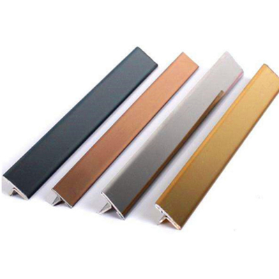 201J1 Chocolate Beadblasting Stainless Steel Edge Trim Line For Residential Interior