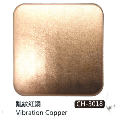 Copper Color Vibration Brushed Finish 304 Stainless Steel Sheet For Interior Decoration