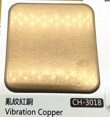 Red Copper Color Vibration Brushed Finish 304 Stainless Steel Sheet With Anti finger Print For Interior Decoration