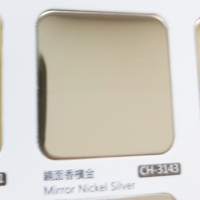 High End Stainless Steel Sheets Mirror Champagne Gold Hotel Restaurant Decoration