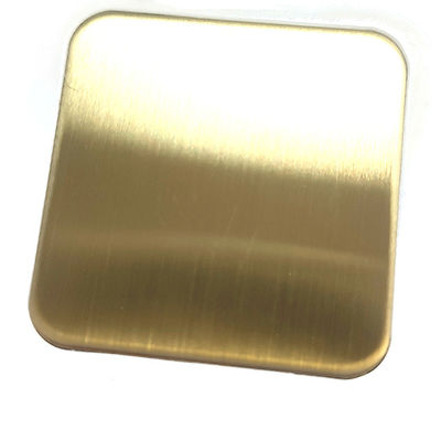 İyi bir fiyat. Şampanya Altın Renkli Fırçalı Saç çizgisi Finish 201J1 Anti parmak baskı ile paslanmaz çelik levha çevrimiçi