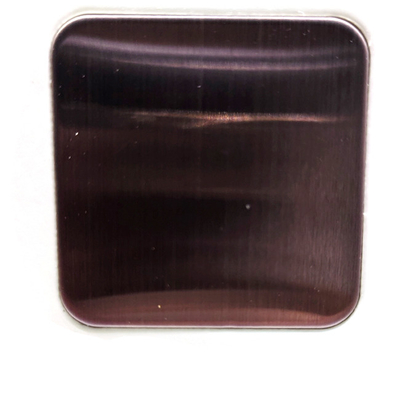 0.2mm  Hairline Rose Gold Colored Stainless Steel Sheet For High Class Restaurants  Hotel