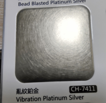 Grade 304 Hot Sale  4 × 8ft Vibration  Platinum  Sliver Stainless Steel Decorative Color Sheet Customized Colors