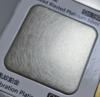 Grade 304 Hot Sale  4 × 8ft Vibration  Platinum  Sliver Stainless Steel Decorative Color Sheet Customized Colors