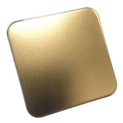 Decorative Customized Bead Blasted Z-Brass Stainless Steel Sheet For Hotel Home
