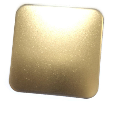 Decorative Customized Bead Blasted Z-Brass Stainless Steel Sheet For Hotel Home