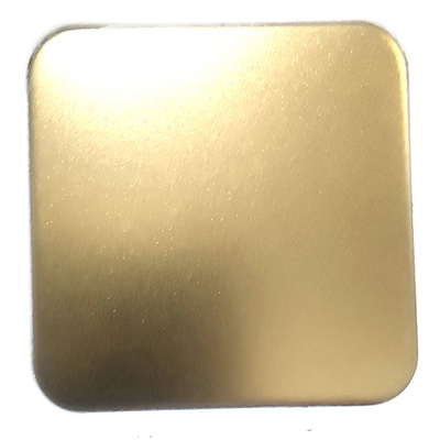 Decorative Customized Bead Blasted Z-Brass Stainless Steel Sheet For Hotel Home