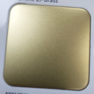 Decorative Customized Bead Blasted Z-Brass Stainless Steel Sheet For Hotel Home