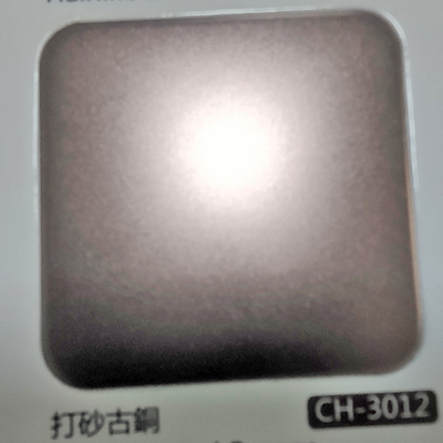 Red Bronze Color Bead Blasted Satin Finish 304 Stainless Steel Sheet With Anti-Finger Print For Luxury Decoration