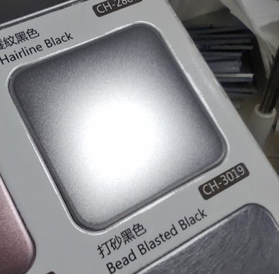 Black Color Bead Blasted Satin Finish 304 Stainless Steel Sheet With Anti-Finger Print For Luxury Decoration