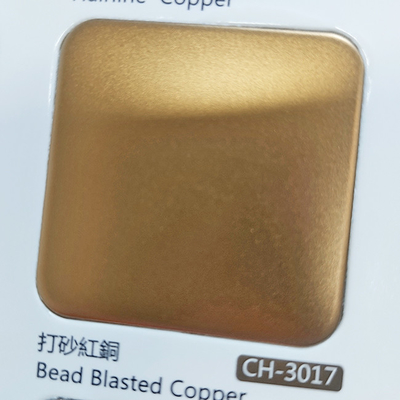 China Factory Manufacture Copper Bead Blasted Surface Plate Grade 201 304 316 304l 316l 410 420 Stainless Steel Sheet