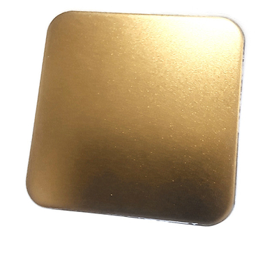 304 Manufacturer Direct Sales Bead Blasted Titanium Gold Decorative Color Stainless Steel Sheet In Multiple Colors