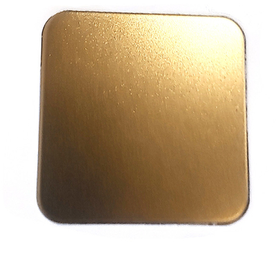 304 Manufacturer Direct Sales Bead Blasted Titanium Gold Decorative Color Stainless Steel Sheet In Multiple Colors