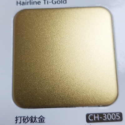 304 Manufacturer Direct Sales Bead Blasted Titanium Gold Decorative Color Stainless Steel Sheet In Multiple Colors