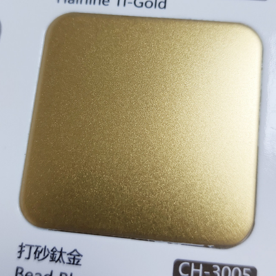 304 Manufacturer Direct Sales Bead Blasted Titanium Gold Decorative Color Stainless Steel Sheet In Multiple Colors