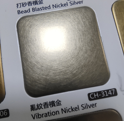 Champaign Gold Color Vibration Brushed Finish 304 Stainless Steel Sheet With Anti finger Print For Interior Decoration