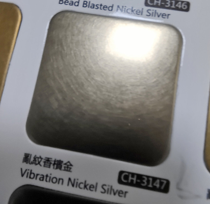 Champaign Gold Color Vibration Brushed Finish 304 Stainless Steel Sheet With Anti finger Print For Interior Decoration