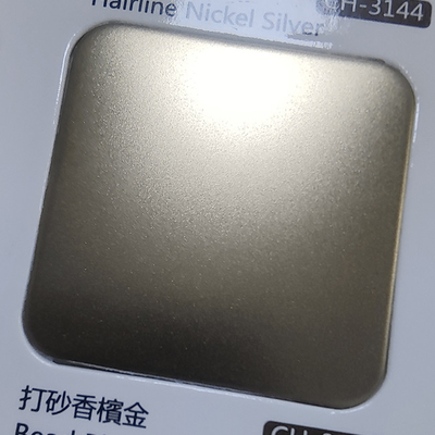 Champaign Gold Color Bead Blasted Satin Finish 304 Stainless Steel Sheet With Anti-Finger Print For Luxury Decoration