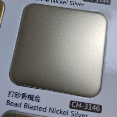 Champaign Gold Color Bead Blasted Satin Finish 304 Stainless Steel Sheet With Anti-Finger Print For Luxury Decoration