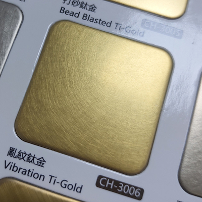 AISI 304 Vibration Titanium Gold Colored Customized Size Stainless Steel Sheet Price Per Squater Meter