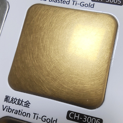 AISI 304 Vibration Titanium Gold Colored Customized Size Stainless Steel Sheet Price Per Squater Meter