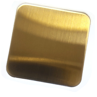 304 Gold Hairline Brushed Color With AFP Stainless Steel Sheet For Lift Wide Jamb
