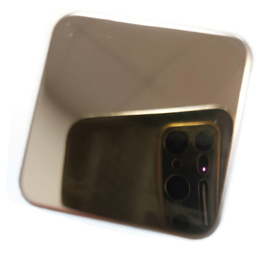 304 High Quality Mirror 8k Bronzing Factory Wholesale Stainless Steel Sheet Customized Size