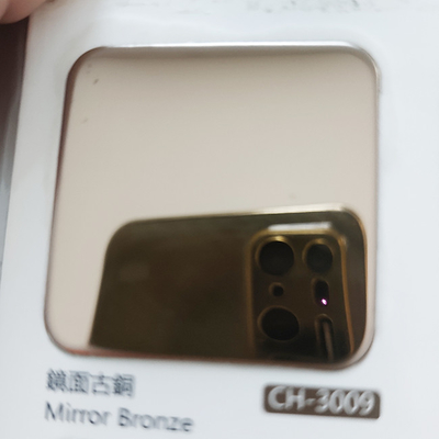 304 High Quality Mirror 8k Bronzing Factory Wholesale Stainless Steel Sheet Customized Size