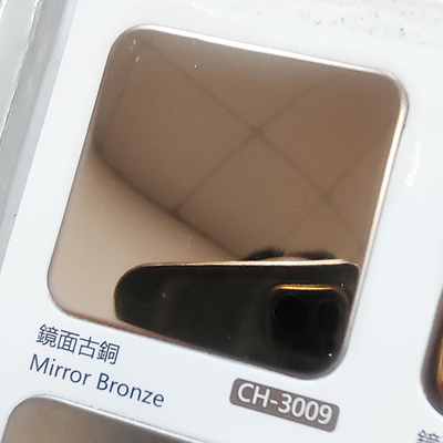 304 High Quality Mirror 8k Bronzing Factory Wholesale Stainless Steel Sheet Customized Size