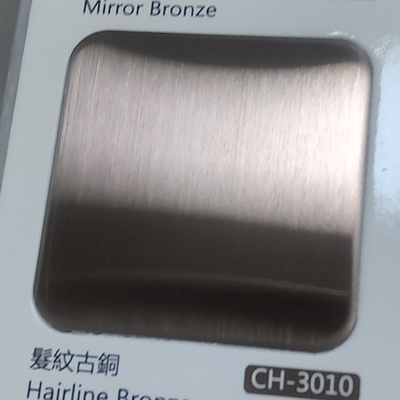 201 304 316 Mirror 8k Bronze Stainless Steel Sheets Architectural Decoration Wall Decoration Panel