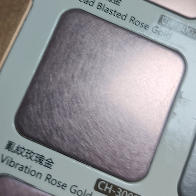 Vibration Finish Colored Stainless Steel Sheet PVD Titanium