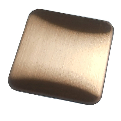 Champagne Colored Stainless Steel Sheet PVD Plating Titanium