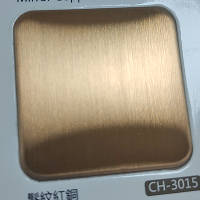 Champagne Colored Stainless Steel Sheet PVD Plating Titanium