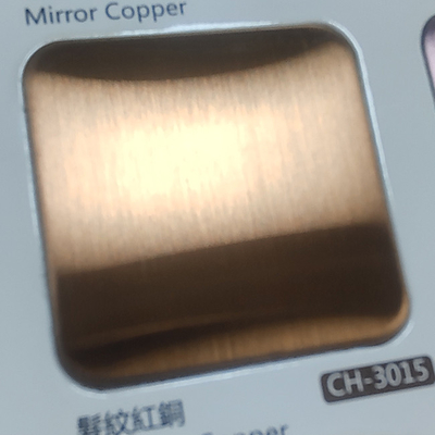 Champagne Colored Stainless Steel Sheet PVD Plating Titanium