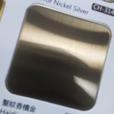 Wholesale Customized Size Champagne Gold Brushed Stainless Steel Sheets By Manufacturer