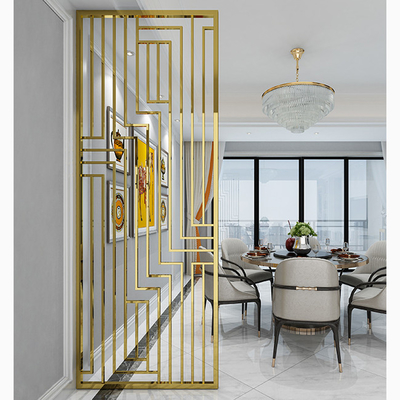 304 Gold Color Hairline PVD Coating Bright Brushed Glossy Double Sided Stainless Steel Dividers