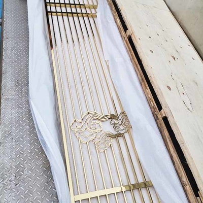 304 Manufacturer Customized Metal High-end Stainless Steel Screen Interior Decoration Lobby Partition