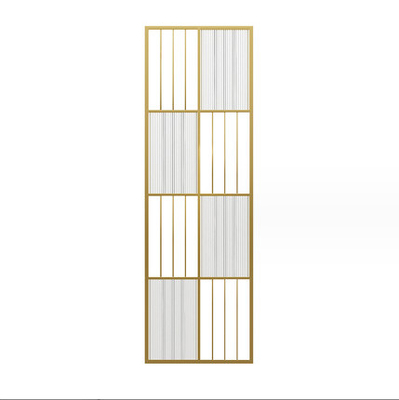 High End Glass Metal Stainless Steel Screen Room Partition Villa Club Decoration Background Wall