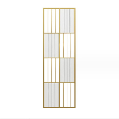 High End Glass Metal Stainless Steel Screen Room Partition Villa Club Decoration Background Wall