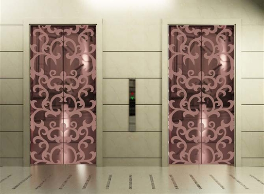 SUS 304 Mirror 8k Colored Etched Stainless Steel Sheet Wall Cladding Ceiling Elevator Door